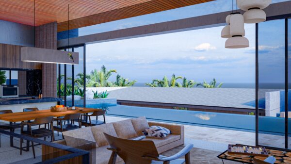 Luxury estate of modern 3 bedroom sea view villa