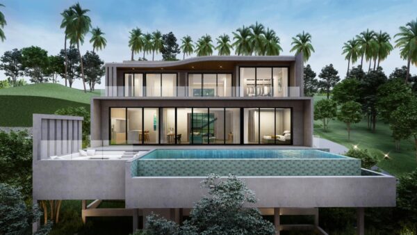 Last plot available with a 3 bedroom sea view villa