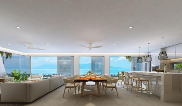 Luxury 2-3-4 bedroom sea villa in Maenam：圖片 7