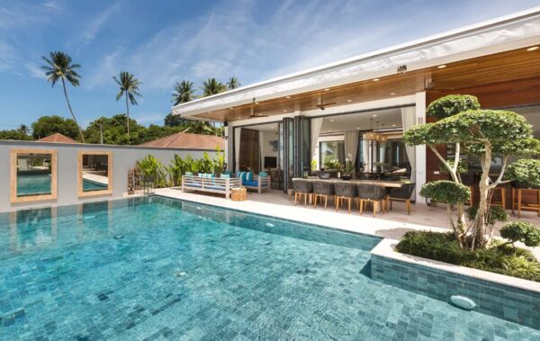 7 bedroom pool villa on the beach in Laem Sor：圖片 3