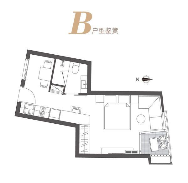 Modern 1-2 bedroom apartment：圖片 5